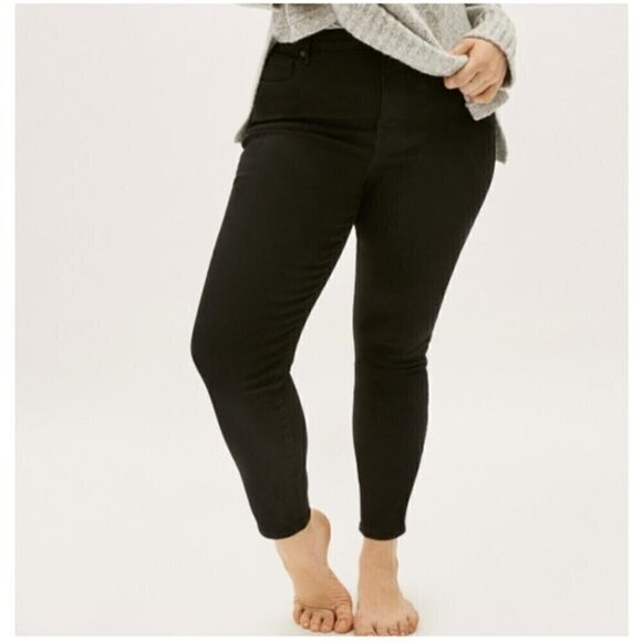 Everlane Curvy Authentic Stretch High Rise Skinny Jeans Black Size 25 NWT - Picture 1 of 11
